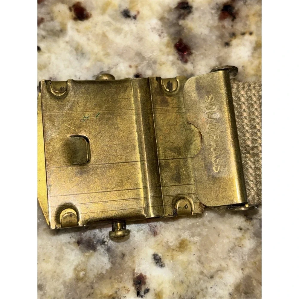 VTG BOY SCOUTS Uniform Belt BUCKLE‎ Military Style First Class Badge 1930s-40s?